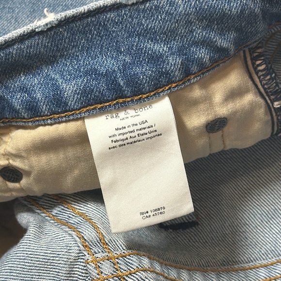 Rag and Bone Men’s Fit 1 Extra Slim Size 32W Blue Jean - Picture 13 of 14